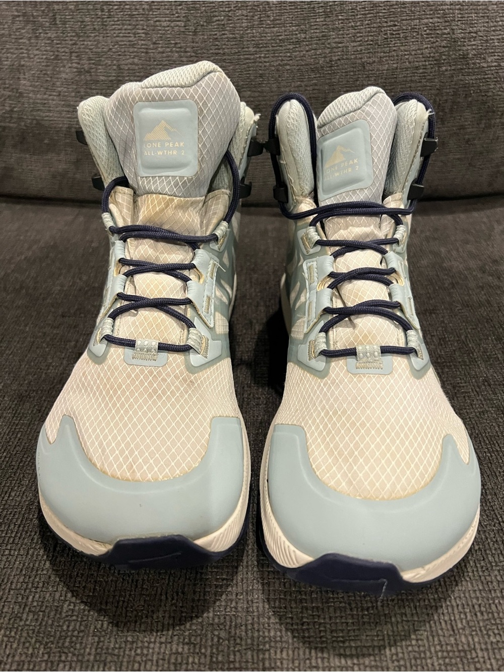 Altra Women's Light Blue and Navy High-Top Athletic Shoes